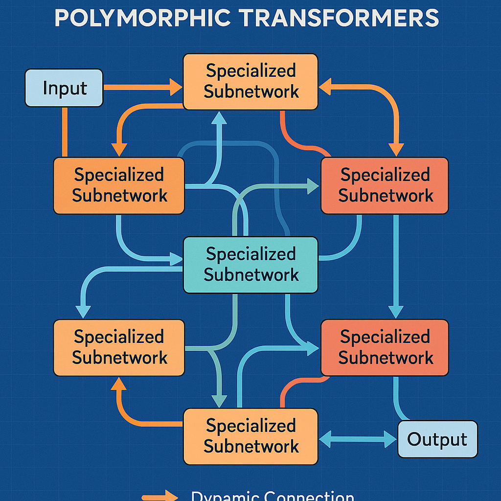 Diagramme illustrant l'architecture modulaire des transformers polymorphiques adaptatifs