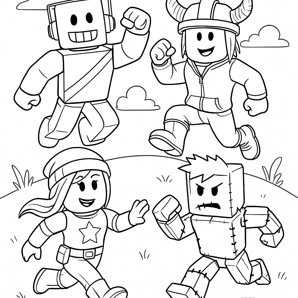 Ausmalbild von Roblox