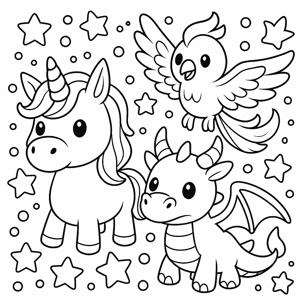 Ausmalbild Roblox legendäre Tiere Adopt Me