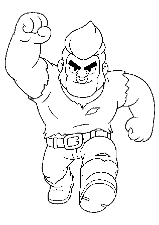 coloriage Bull Brawl Stars dessin à imprimer