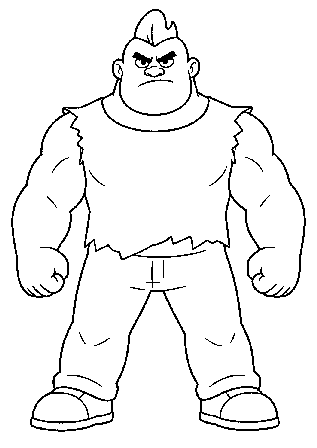 coloriage Bull Brawl Stars à imprimer gratuit