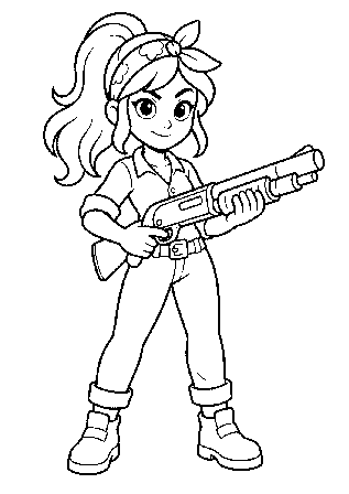 coloriage Shelly Brawl Stars à imprimer gratuit
