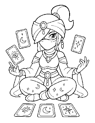coloriage Tara Brawl Stars dessin à imprimer