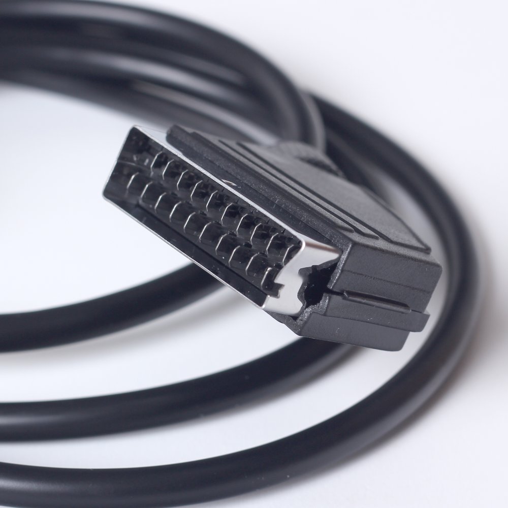 SCART (Péritel) connector, used to connect the RGB Dual to a CRT TV