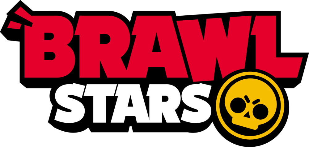 Offizielles Brawl Stars Logo auf schwarzem Hintergrund