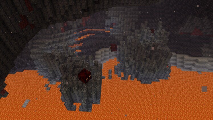 Basalt Deltas: basalt columns and lava rivers