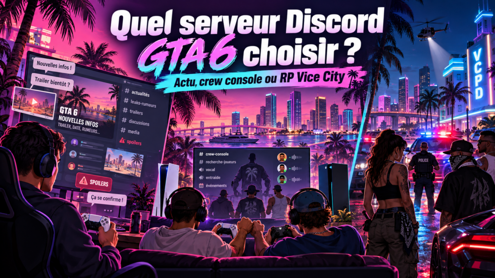 Quel serveur Discord GTA 6 choisir selon sa façon de jouer ?